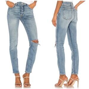 NEW GRLFRND Karolina Jeans Distressed Ripped Knee
